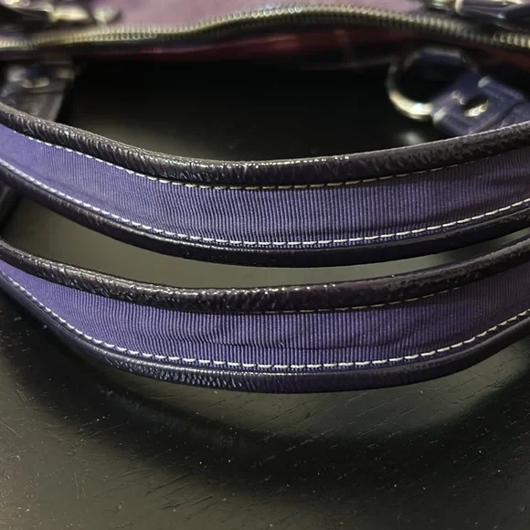 Coach PoppyTartan Glam Glitter Tote 15886 New - Picture 16 of 16